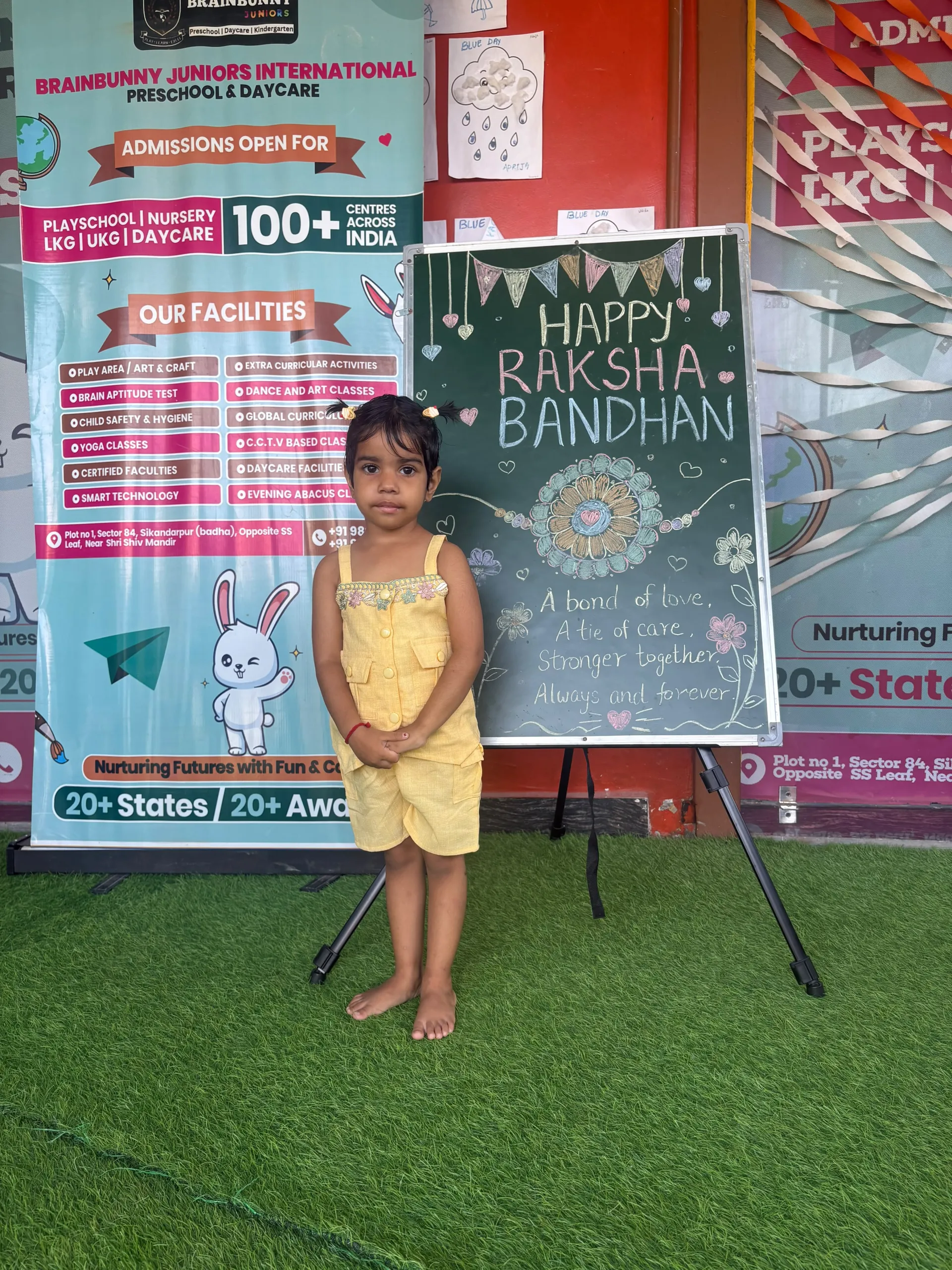 Brainbunny Juniors Gurugram Sector 84 Raksha Bandhan Activity and Celebration