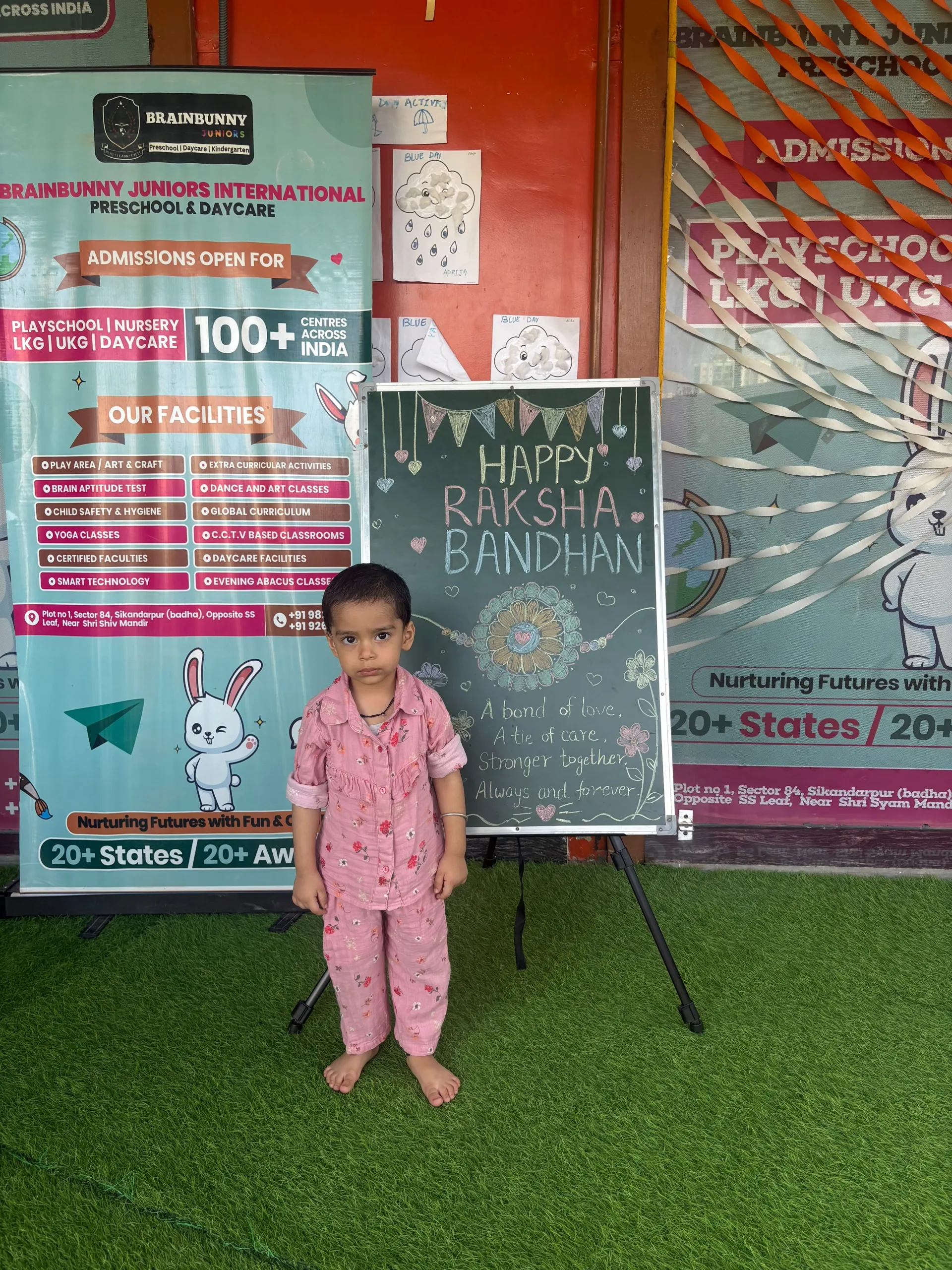 Brainbunny Juniors Gurugram Sector 84 Raksha Bandhan Activity and Celebration