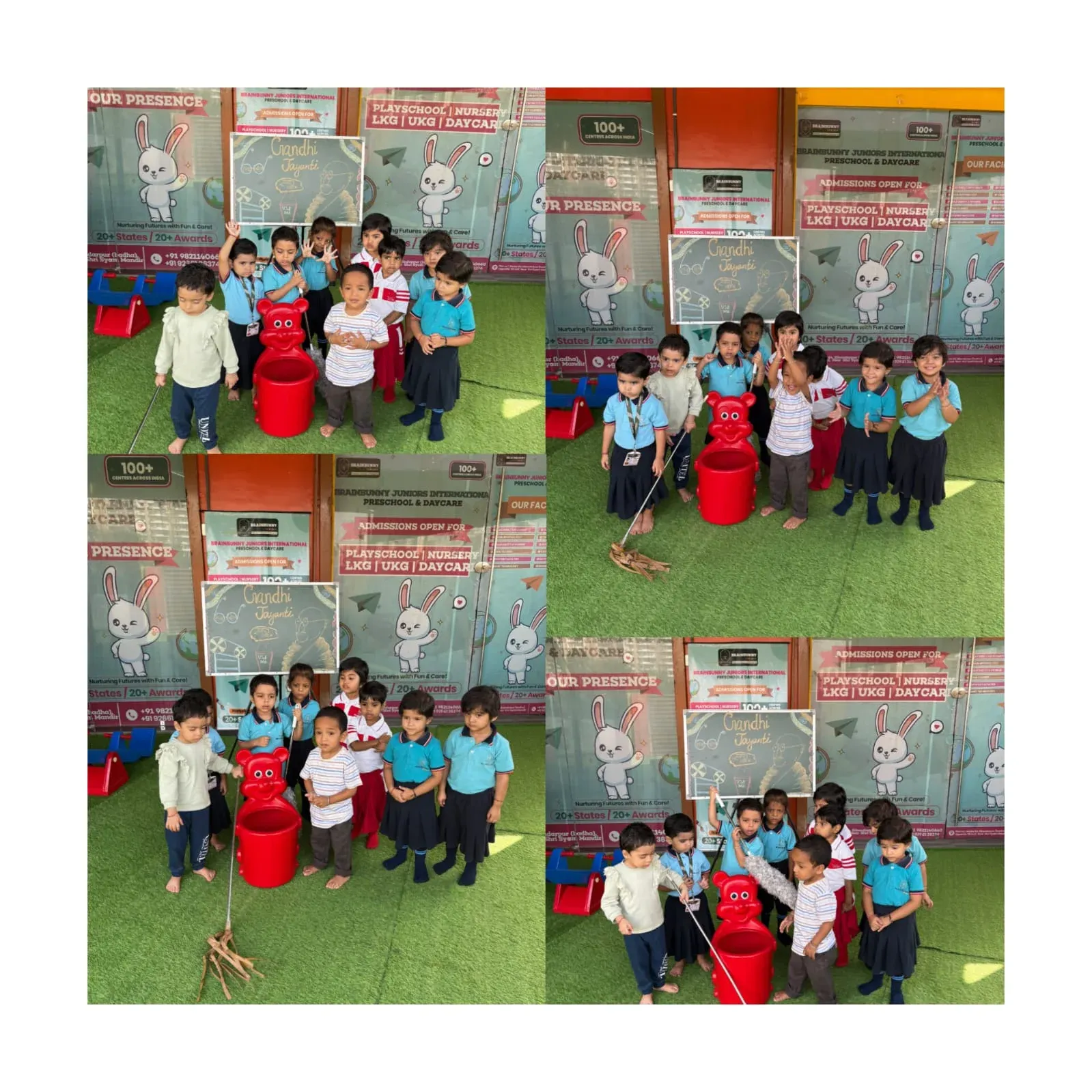 Gandhi Jayanti celebration at BrainBunny Juniors Gurugram Sector 84