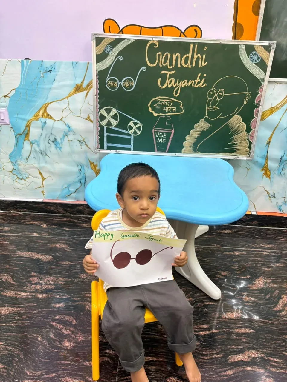 Gandhi Jayanti celebration at BrainBunny Juniors Gurugram Sector 84