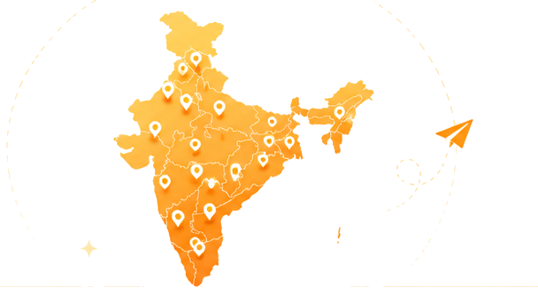 BrainBunny Juniors Centers Across India Map