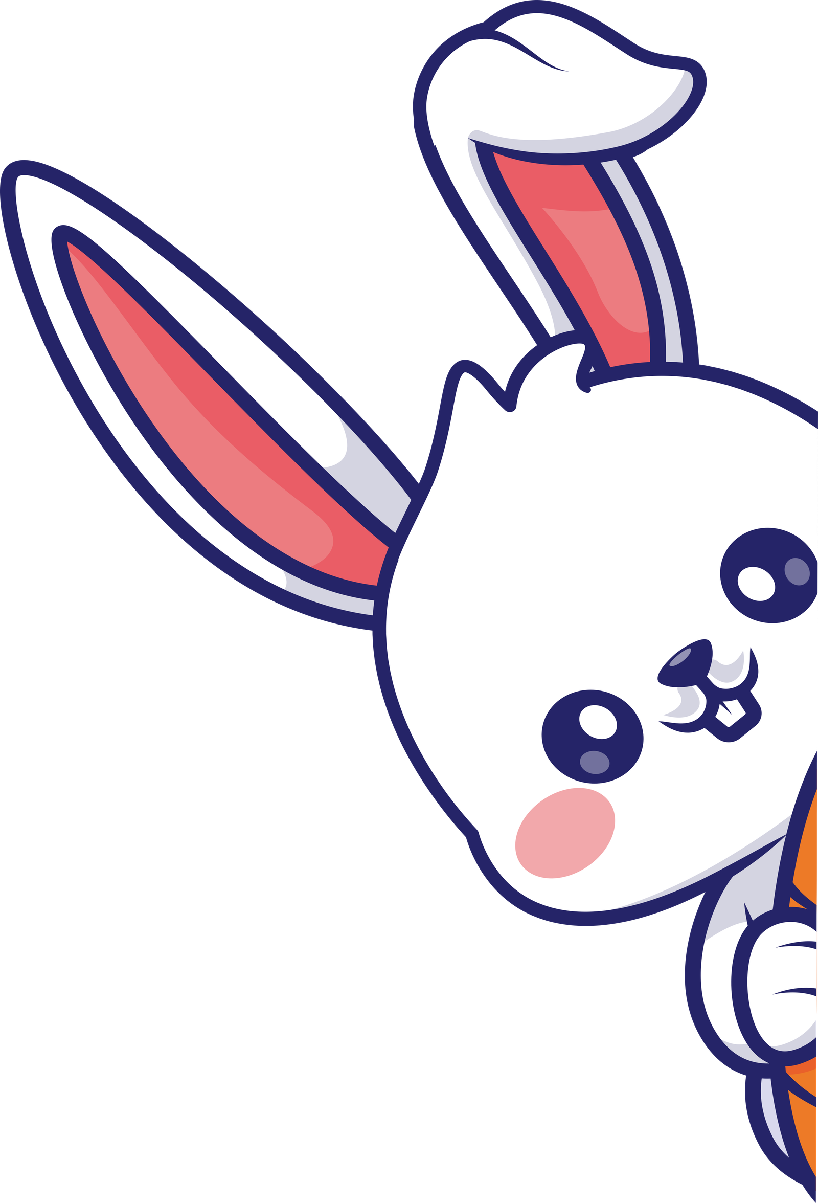 BrainBunny Peeking Mascot