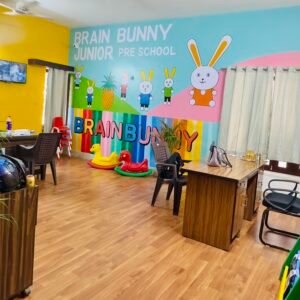 Reading corner setup for preschool children