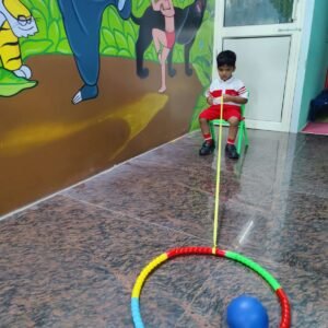 Preschool child learning through play-based activities