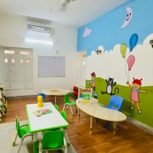 Child-friendly preschool tables and chairs