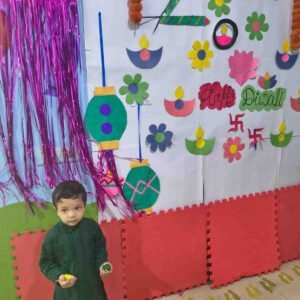 Kids light diyas and enjoy festive fun at BrainBunny Juniors Ghaziabad