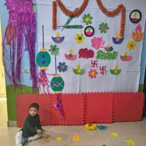 Preschool celebration of Diwali festival with fun learning at BrainBunny Juniors Ghaziabad