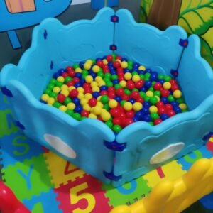 Modern smart classroom setup for early childhood learning.